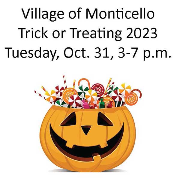 Village of Monticello Trick or Treating 2023