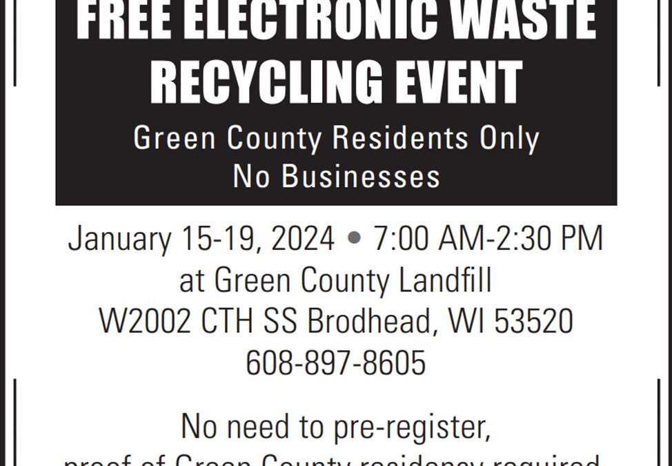 Free Electronics Recycling Event