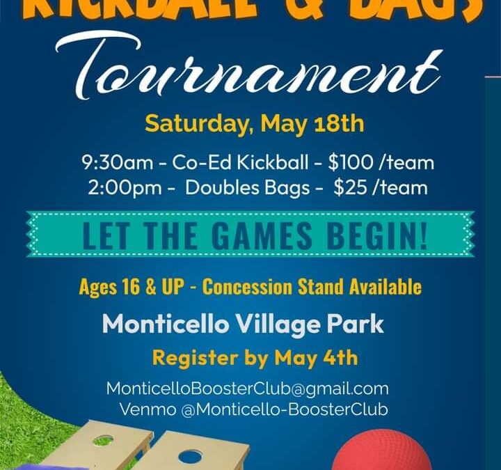 Monticello Booster Club Kickballs & Bags
