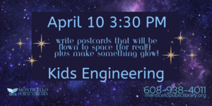 Kids Engineering: Space @ Monticello Library | Monticello | Wisconsin | United States