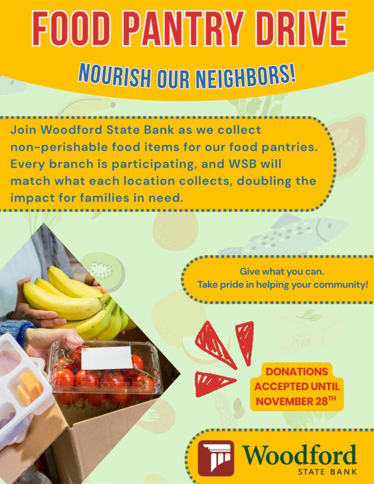 Food Drive @ Woodford State Bank