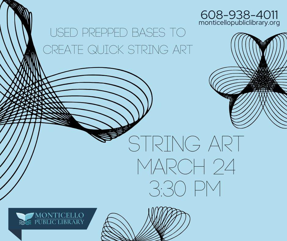 String Art @ Monticello Library | Monticello | Wisconsin | United States