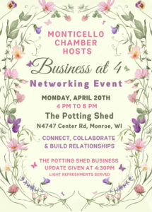 BUSINESS AT 4 - THE POTTING SHED @ The Potting Shed | Monroe | Wisconsin | United States