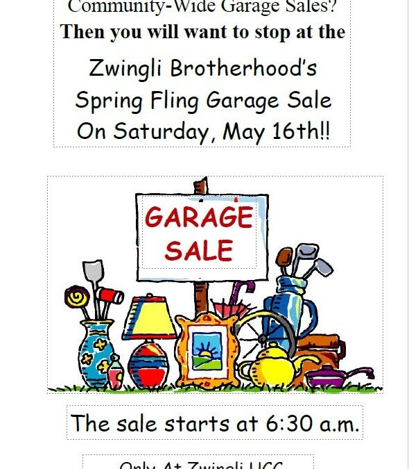 Spring Fling Garage Sale – Zwingli Brotherhood