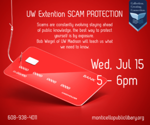 UW Extension SCAM Prevention @ Monticello Library
