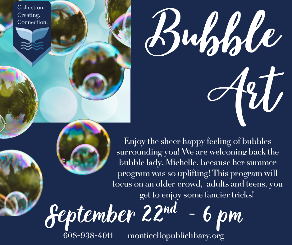 Bubble Art @ Monticello Library | Monticello | Wisconsin | United States