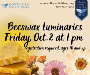 Beeswax Luminaries @ Monticello Library | Monticello | Wisconsin | United States